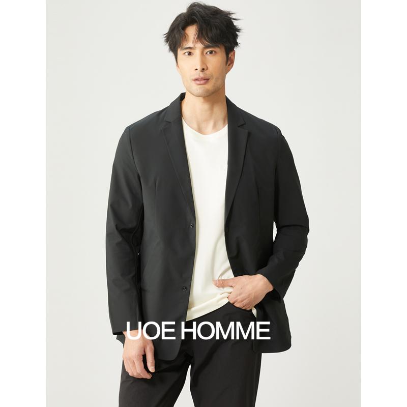 特氟龙防污抗皱面料高端商务通勤无缝压胶男士商务休闲西服薄外套