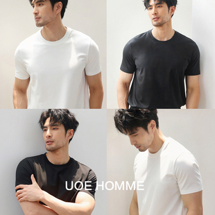 T恤 基础百搭圆领短袖 夏季 BI入高端系列桑蚕丝天丝混纺面料男士