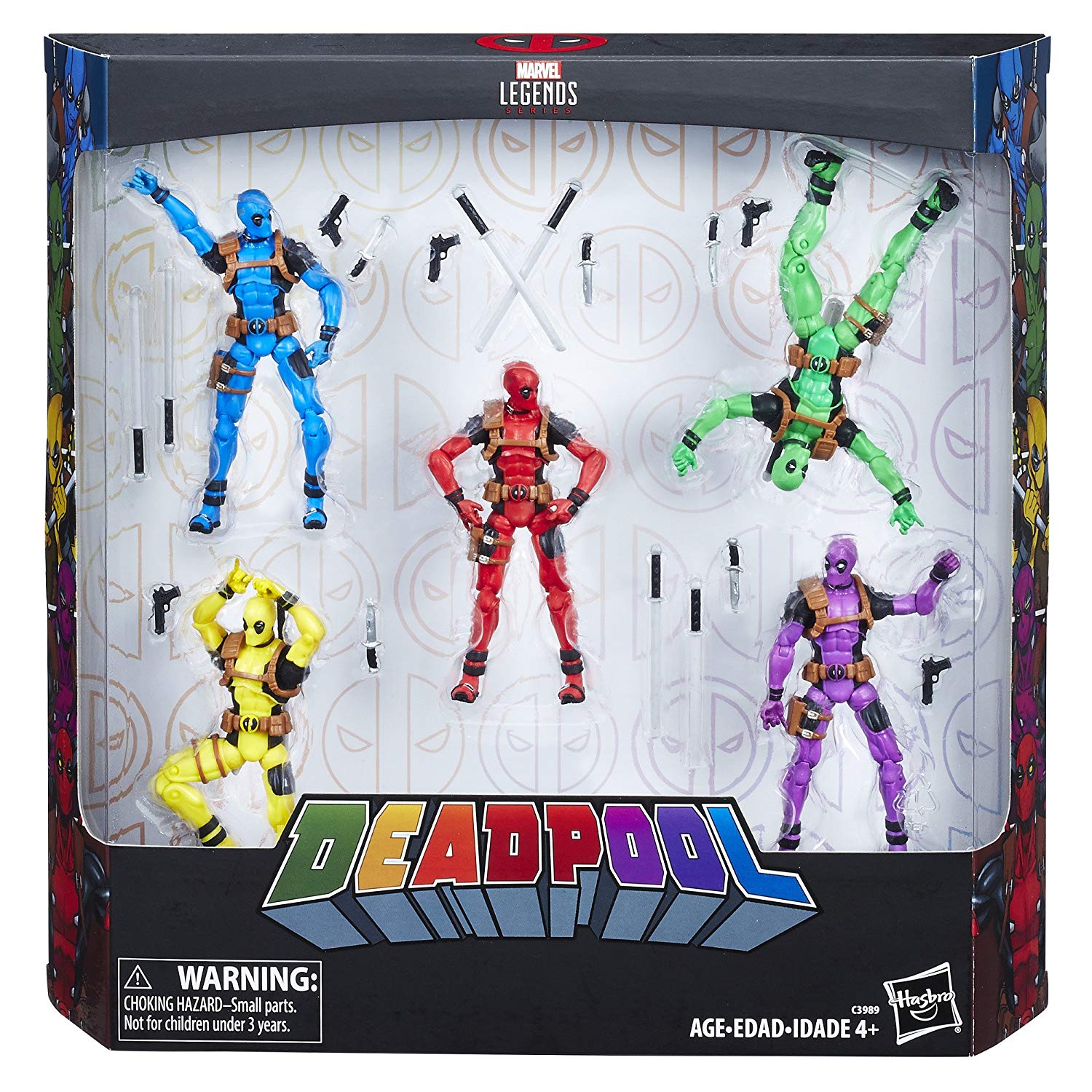 Hasbro produced Marvel Legends Deadpool Rainbow Deadpool 3.75 inch 5-person boxin the Play mode/Anime/Periphery/cos/Board games , Hand to do/Toy/Dolls/BJD/Soldier , Other hand do  category - from Buy2taobao.com to provide professional Taobao agent buy service