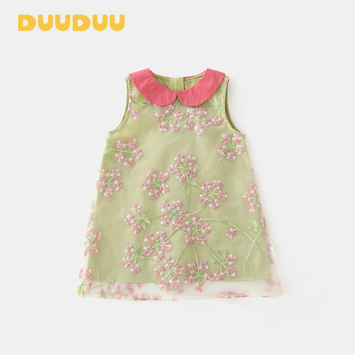 DUUDUU2025新款夏季薄款衣服宝宝裙子婴儿公主裙高级感女童连衣裙