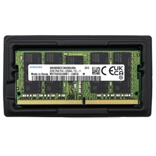 三星32G DDR4 3200 纯ECC SODIMM M474A4G43BB1-CWEQ笔记本内存条