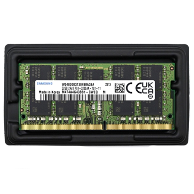 三星32G DDR4 3200 纯ECC SODIMM M474A4G43BB1-CWEQ笔记本内存条