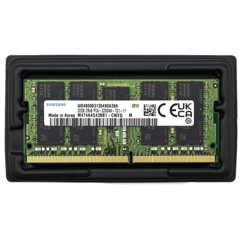 三星32G DDR4 3200 纯ECC SODIMM M474A4G43BB1-CWEQ笔记本内存条