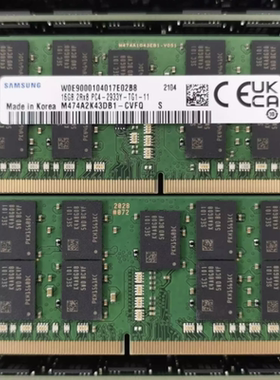 三星16G 2RX8 PC4-2933Y-TG1-11 ECC M474A2K43DB1-CVF笔记本内存