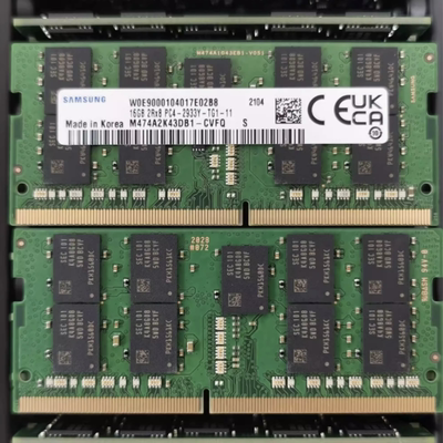 三星16G 2RX8 PC4-2933Y-TG1-11 ECC M474A2K43DB1-CVF笔记本内存