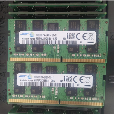 三星16G 2RX8 PC4-2400T-TG1-11 DDR4 纯ECC SODIMM工作站内存条