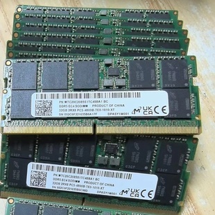 镁光32G DDR5 4800 ECC SODIMM MTC20C2085S1TC48BA1笔记本内存条