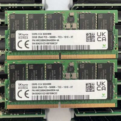 SK海力士32G 2RX8 PC5-5600B-TE0-1010-XT DDR5 EC4笔记本内存条