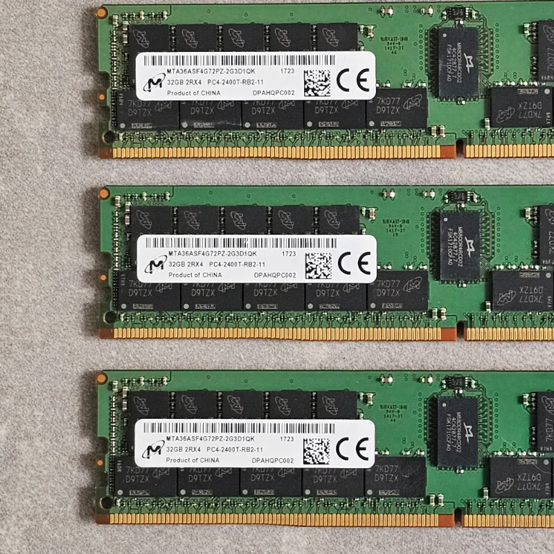 镁光32G 2RX4 PC4-2400T-RBB-10/11 DDR4 ECC RDIMM服务器内存