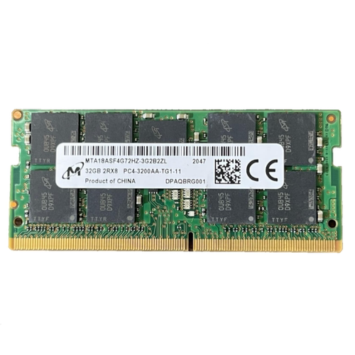 镁光32G DDR4 2666 ECC SODIMM MTA18ASF4G72HZ-2G6B1笔记本内存