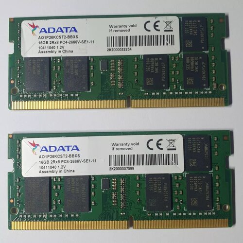 威刚16G 2RX8 PC4-2666V-SE1-11 DDR4 2667 SODIMM笔记本内存条