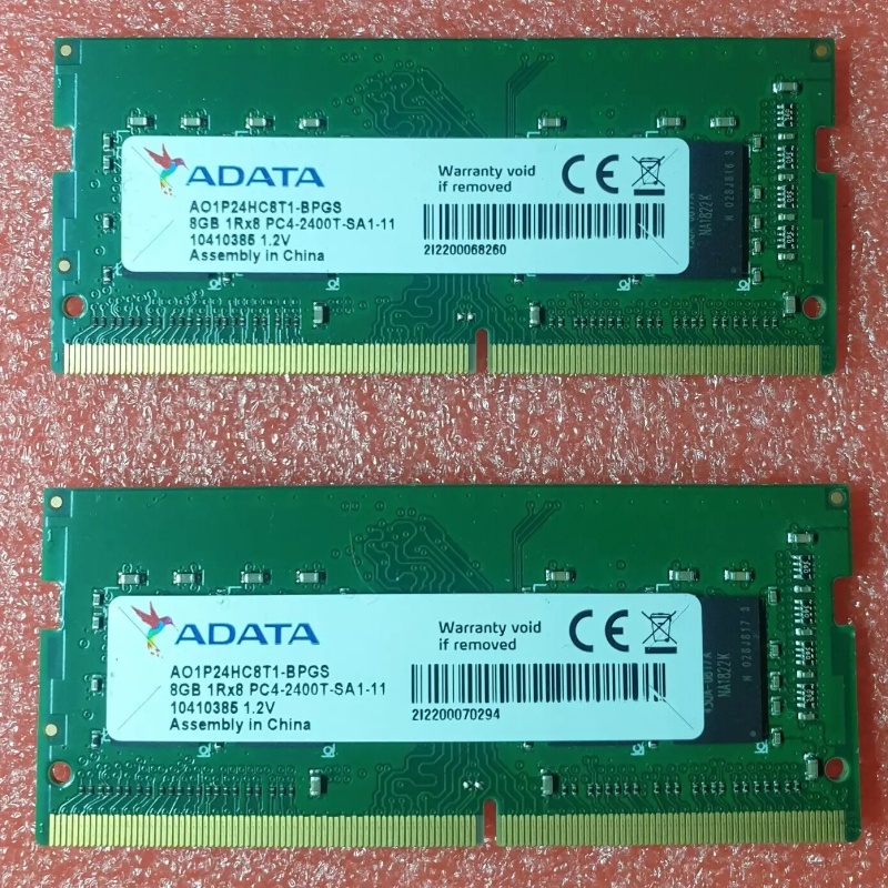 威刚8G 1Rx8 PC4-2400T-SA1/SA0-11笔记本内存DDR4 SODIMM 260pin