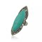 EUROPEAN AND AMERICAN EXAGGERATED ADJUSTABLE GEOMETRIC IRREGULAR TURQUOISE RING ORIGINAL HANDMADE G TONE INDEX FINGER RING RING PERSONALITY