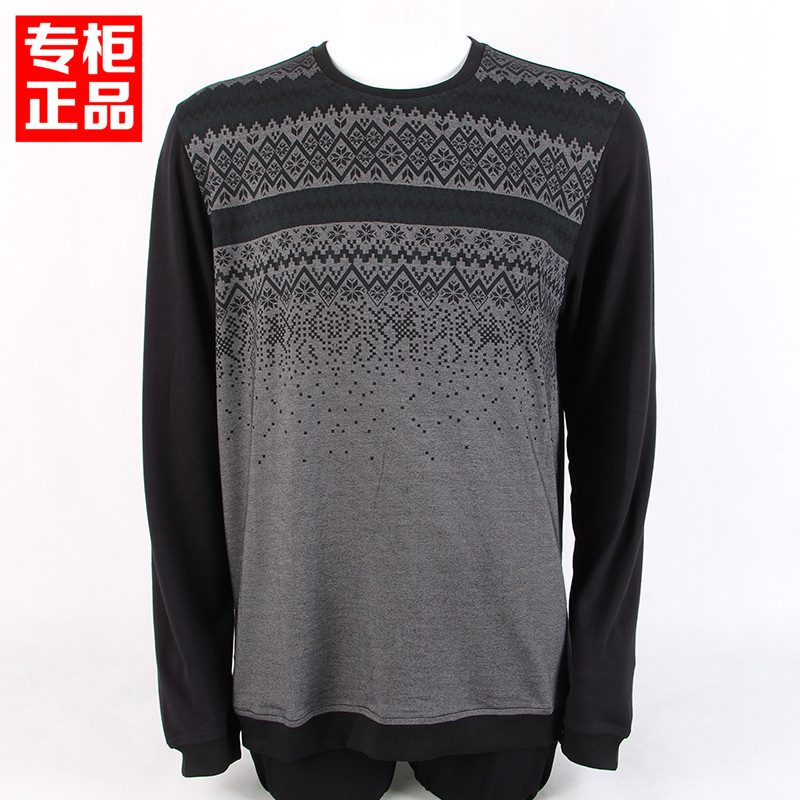 利郎男裝專柜正品 秋裝新品男士長袖T恤2QTX0071Y