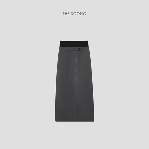 THESOONG纯棉中腰半身裙