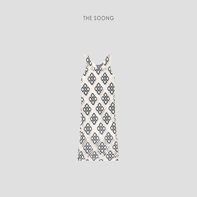 THESOONG纯棉定织镂空连衣裙