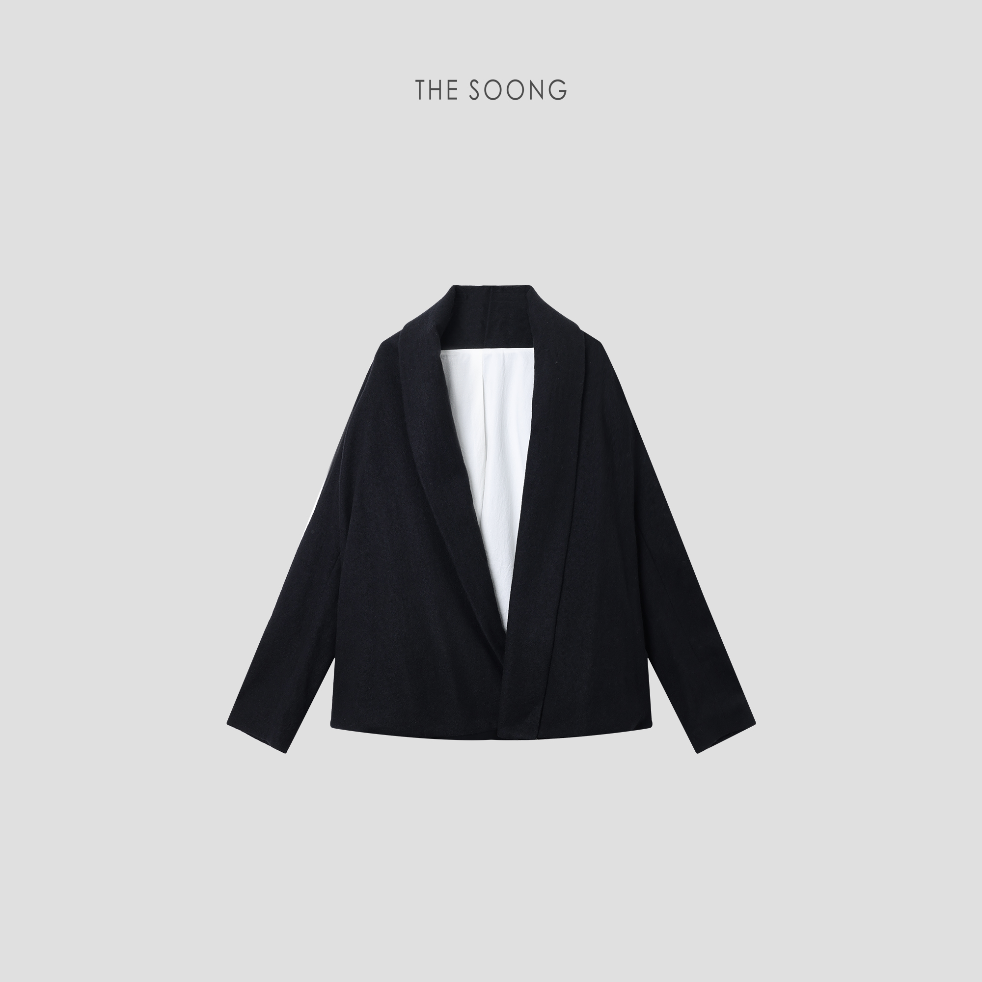 THESOONG100%进口羊毛开衫外套