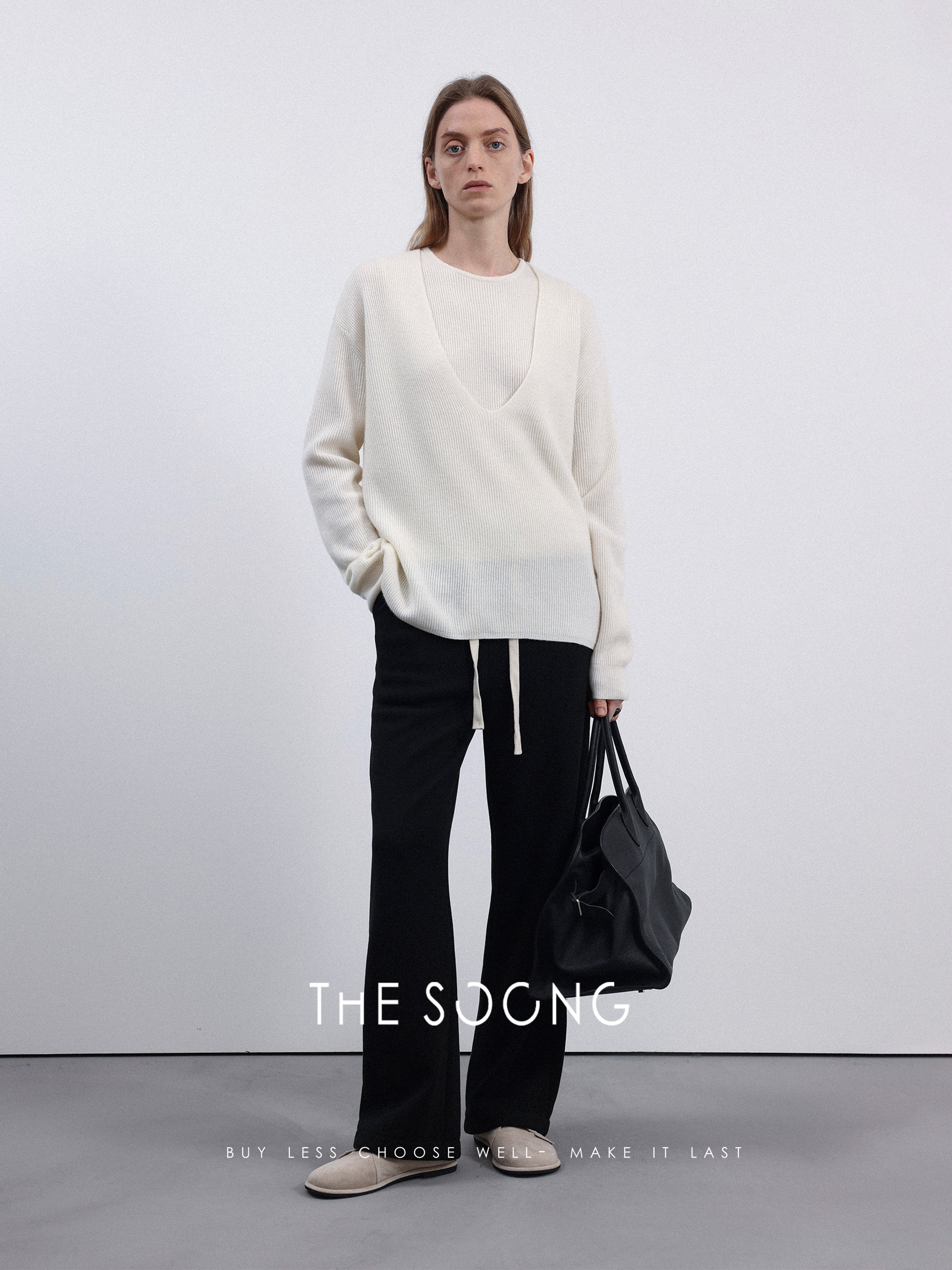 THE SOONG | 加厚绒神裤抽绳中高腰阔腿直筒运动裤宽松休闲裤3210,女装/女士精品,休闲裤,淘宝优惠券,粉丝福利购,淘宝优惠卷