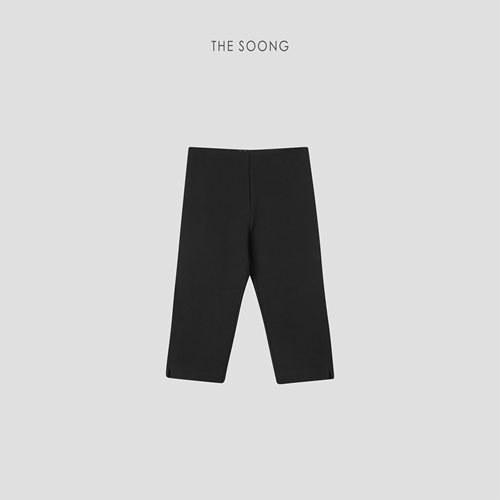 THESOONG弹力七分小黑裤