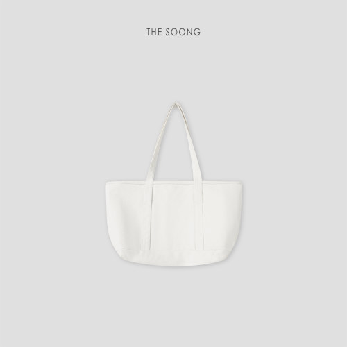 THESOONG/极简本色 纯棉帆布托特包手提购物袋8387