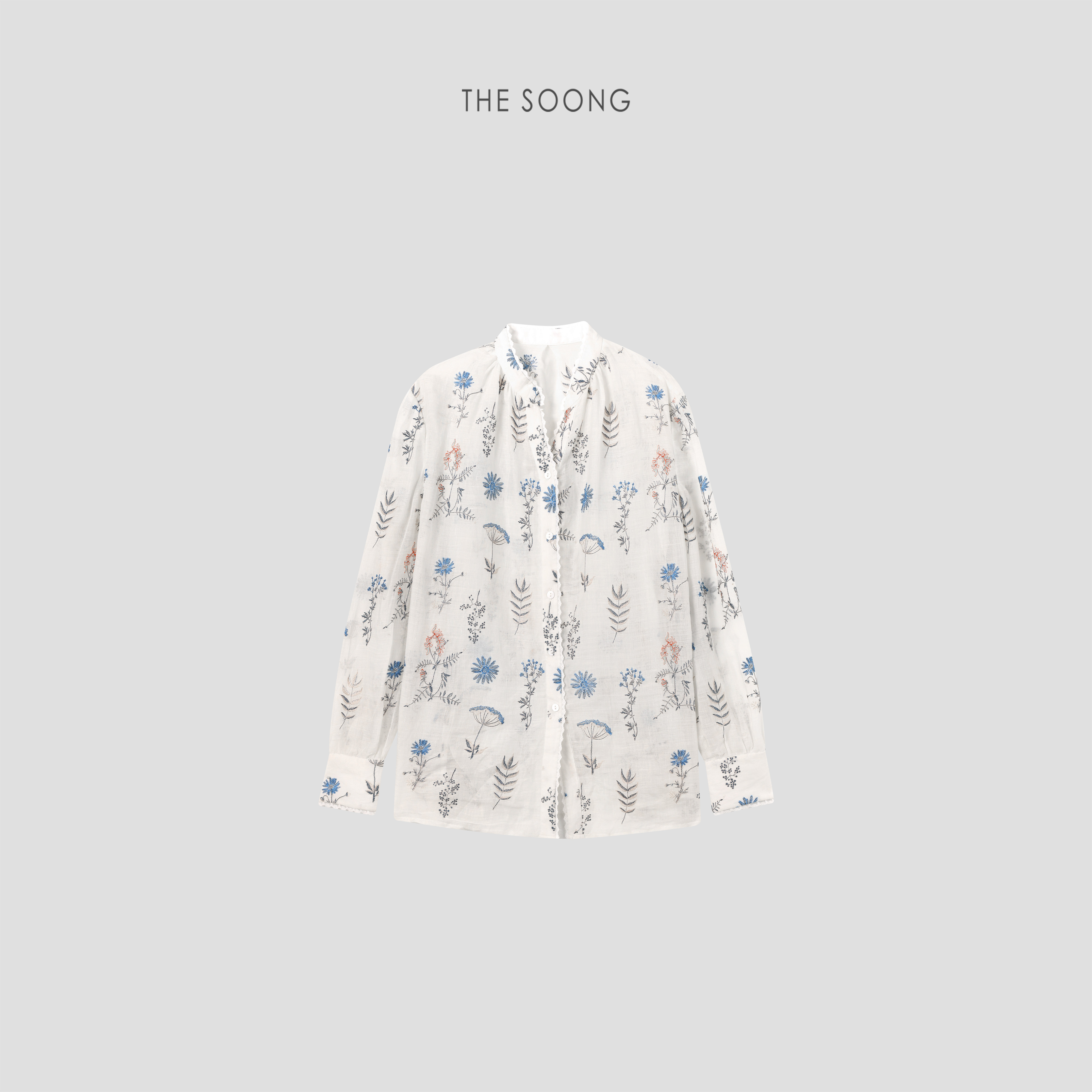 THESOONG/花卉艺术 法式纯苎麻重工绣花蕾丝边圆领衬衫外套女6528,女装/女士精品,衬衫,淘宝优惠券,粉丝福利购,淘宝优惠卷