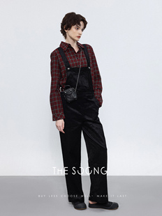 秋冬质感百搭复古灯芯绒直筒可调肩带连体背带裤 清仓 2820 断码