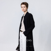 早秋新品 THESOONG 百搭英伦风不易皱单层长款 经典 风衣外套 纸片人