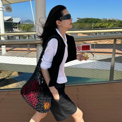 THESOONG编制镂空单肩包