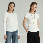 极简打底衫 THESOONG 圆领T恤女 白色基础款 肤感长袖 人手N件 经典