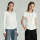 极简打底衫 THESOONG 圆领T恤女 白色基础款 肤感长袖 人手N件 经典