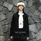 长袖 女外穿小香针织开衫 7656 纯手工勾花早秋毛衣打底衫 THESOONG