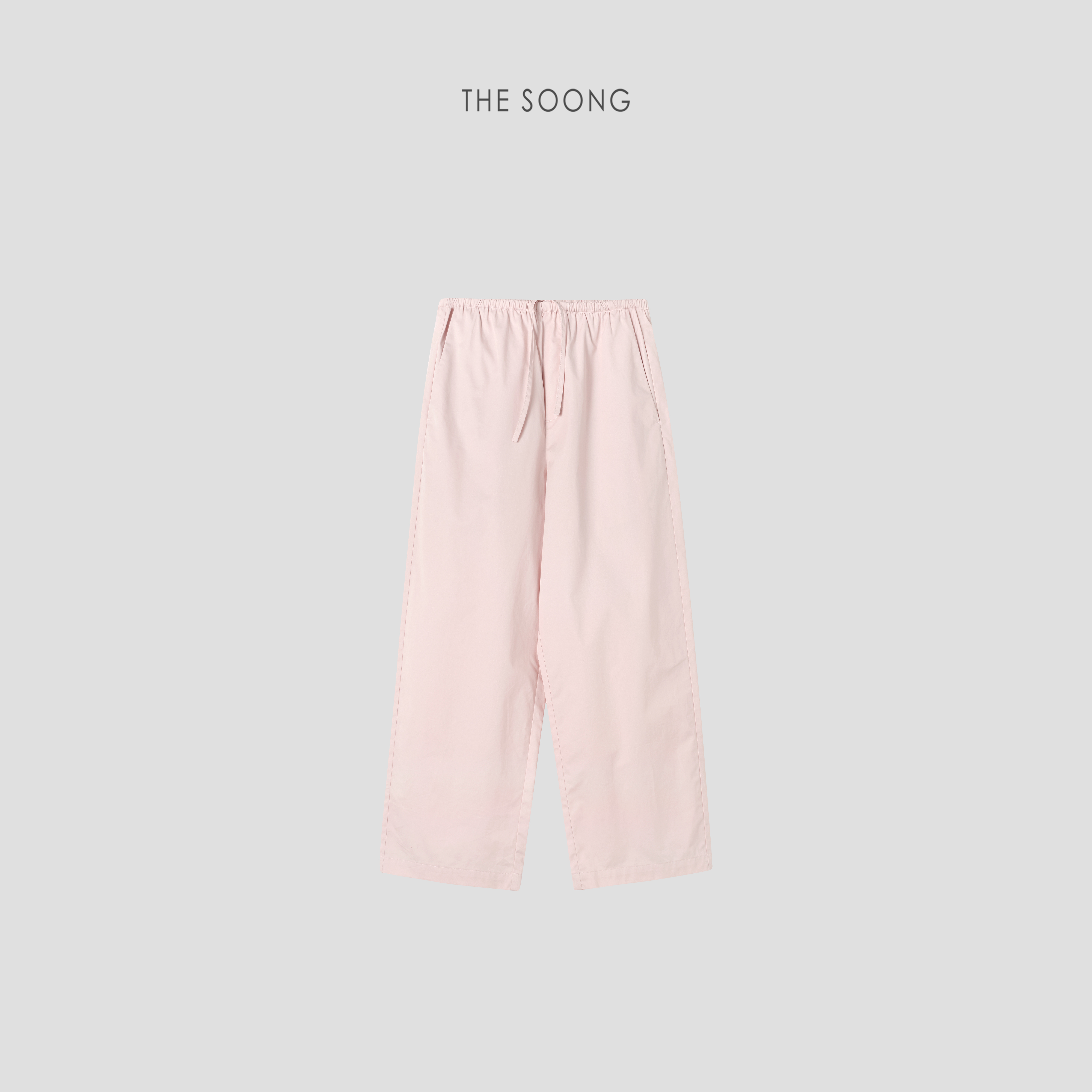 THESOONG纯棉中腰直筒休闲裤