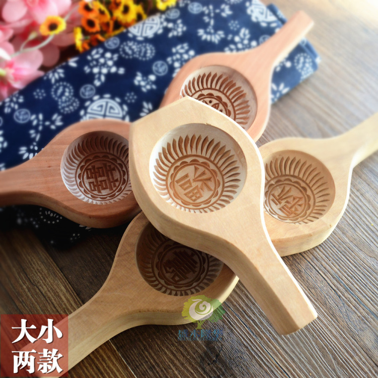 实木雕刻馒头模具原木