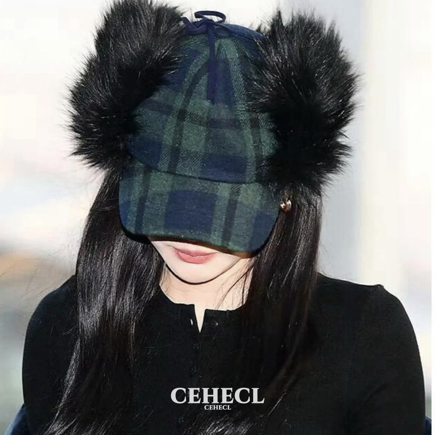 韩版ins毛绒格子棒球帽女2026新款时髦潮酷保暖护耳雷锋鸭舌帽子,服饰配件/皮带/帽子/围巾,帽子,淘宝优惠券,粉丝福利购,淘宝优惠卷