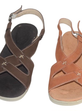 磨砂牛皮低跟女凉鞋拍照专用1313001