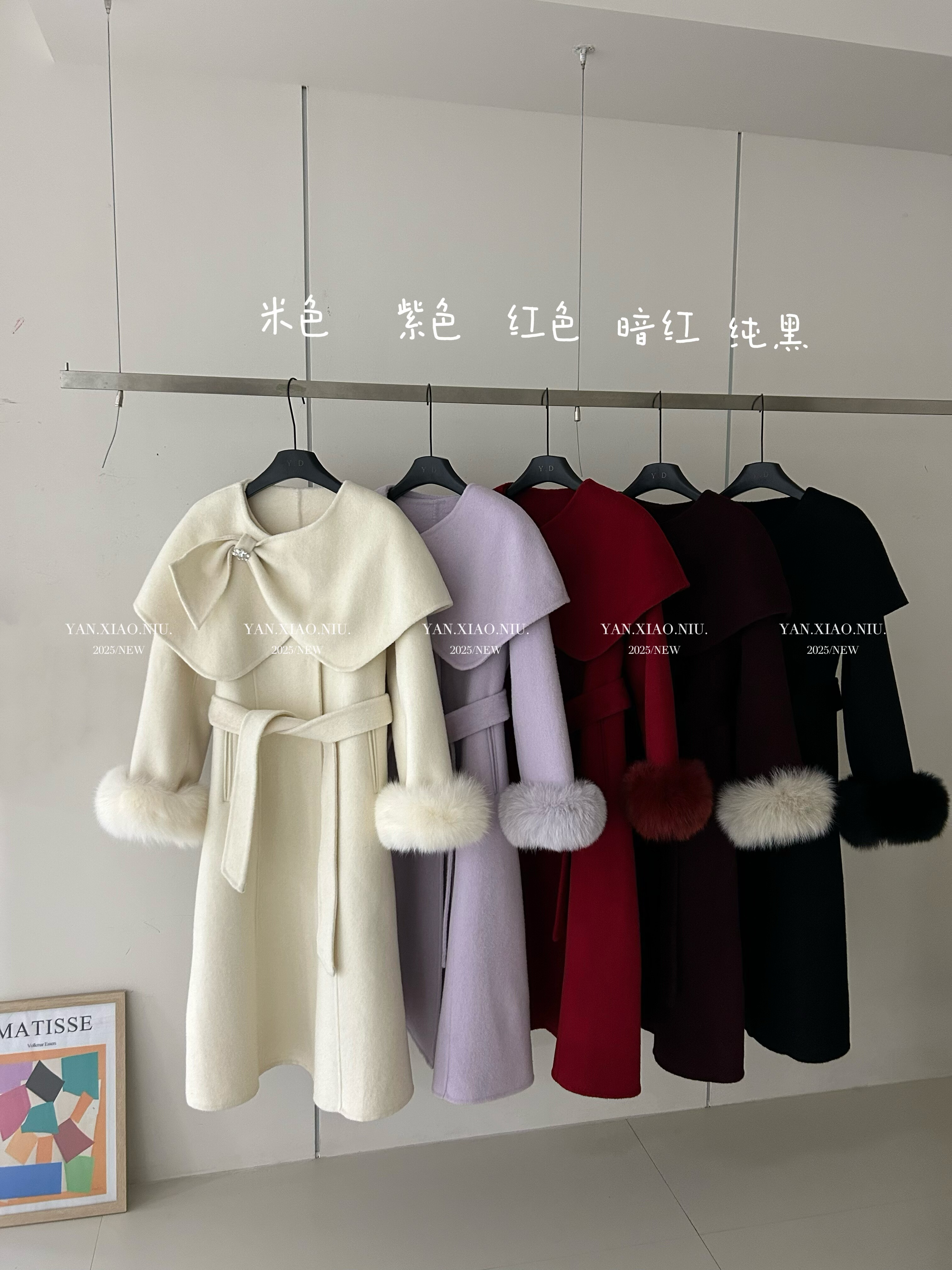 25171-38冬季韩版气质百搭显瘦真袖毛双面羊毛大衣长款毛呢外套女,女装/女士精品,毛呢外套,淘宝优惠券,粉丝福利购,淘宝优惠卷