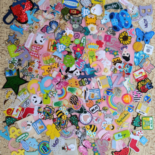 子装 裤 饰修补手缝贴花卡通刺绣贴 随机儿童衣服补丁贴布贴时尚 女款