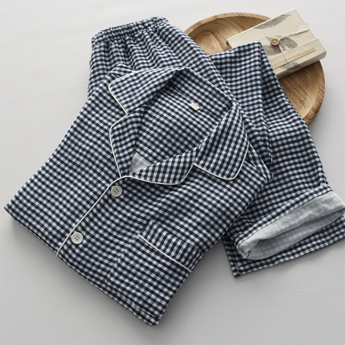 经典格子睡衣男女春夏季纯棉纱布双层薄款长袖长裤情侣家居服套装,女士内衣/男士内衣/家居服,睡衣/家居服套装,淘宝优惠券,粉丝福利购,淘宝优惠卷