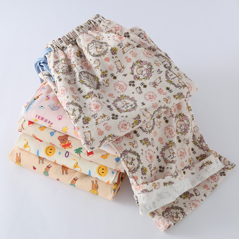 卡通动物印花睡裤女士春秋冬季纯棉磨毛绒布长裤休闲家居裤可外穿,女士内衣/男士内衣/家居服,睡裤/家居裤,淘宝优惠券,粉丝福利购,淘宝优惠卷