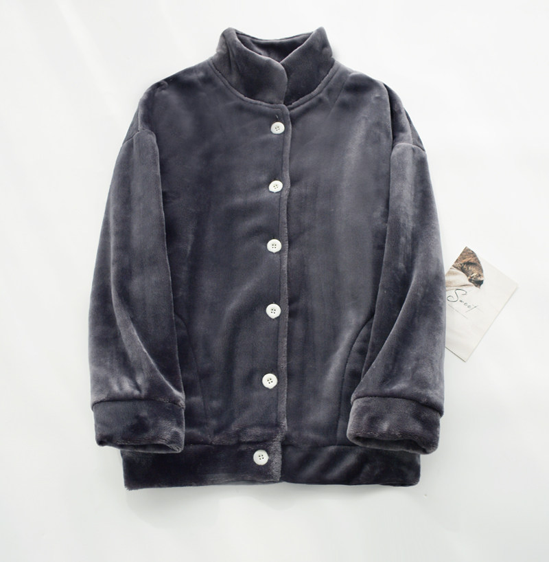 日系纯色珠家美绪睡衣上装男女秋冬季加厚法兰绒立领情侣家居服1,女士内衣/男士内衣/家居服,睡衣上装,淘宝优惠券,粉丝福利购,淘宝优惠卷