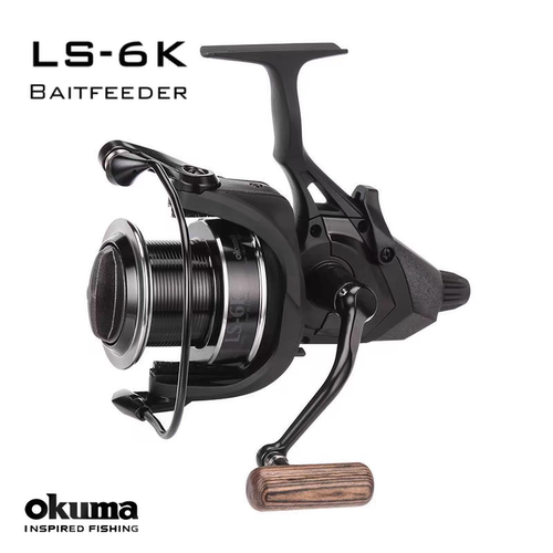 okuma 台湾宝熊LS6K斜口金属欧鲤钓欧式库钓双泄力ls8k远投纺车轮