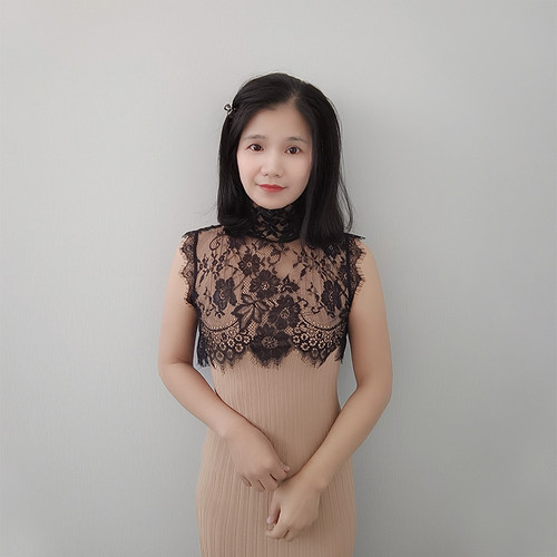 高领韩版蕾丝假领子假领无袖女装