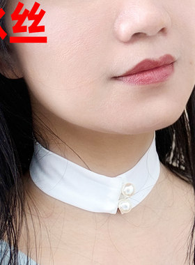 欧美女夏季脖带颈带围脖网红冰丝
