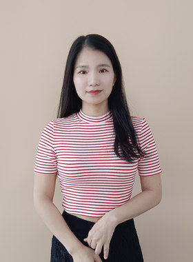 条纹小高领棉假领子套头半截中领