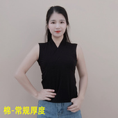 Y910新款 假领子汉服复古内衬无袖 女义领衣领纯棉交叉Y领内搭交领