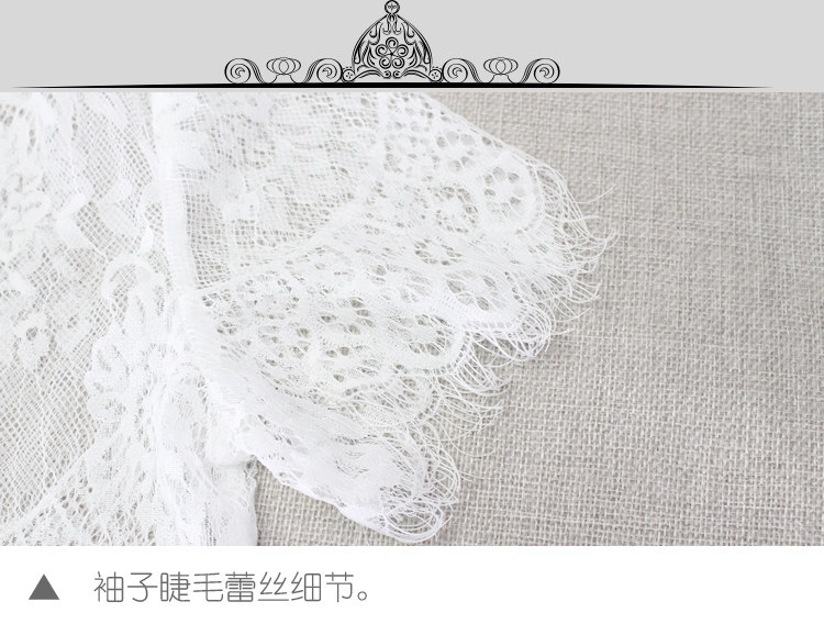 작은 목도리 다목적 여름 한국 얇은 속눈썹 레이스 반팔 작은 양복 조끼 작은 코트 가디건 여성용 자외선 차단 의류