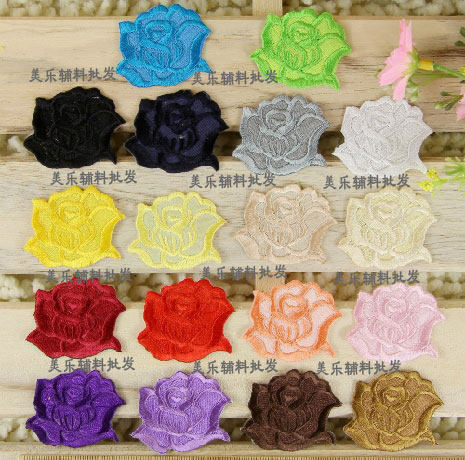 玫瑰刺绣布贴花 补丁贴 酒店桌布沙发罩专用绣花贴 修补衣贴花朵,居家布艺,布贴,淘宝优惠券,粉丝福利购,淘宝优惠卷