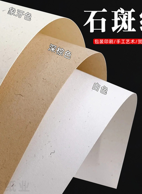 120g220g300g石斑纸环保纸全开大张纸8开美术绘画宣传册棕色封面