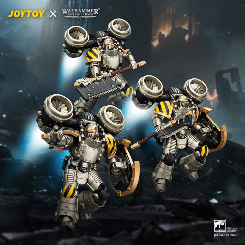 JOYTOY暗源 1/18 战锤荷鲁斯之子钢铁勇士 MKII突击军团 可动手办