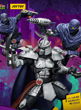 暗源 1:18 TMNT 忍者神龟 史莱德 福特兵 大脚兵 关节可动兵人